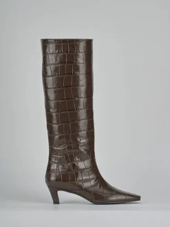 Stivali tacco 5cm cocco testa