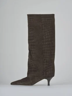 Stivali tacco 5cm cocco testa