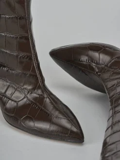 Stivali tacco 7cm cocco testa