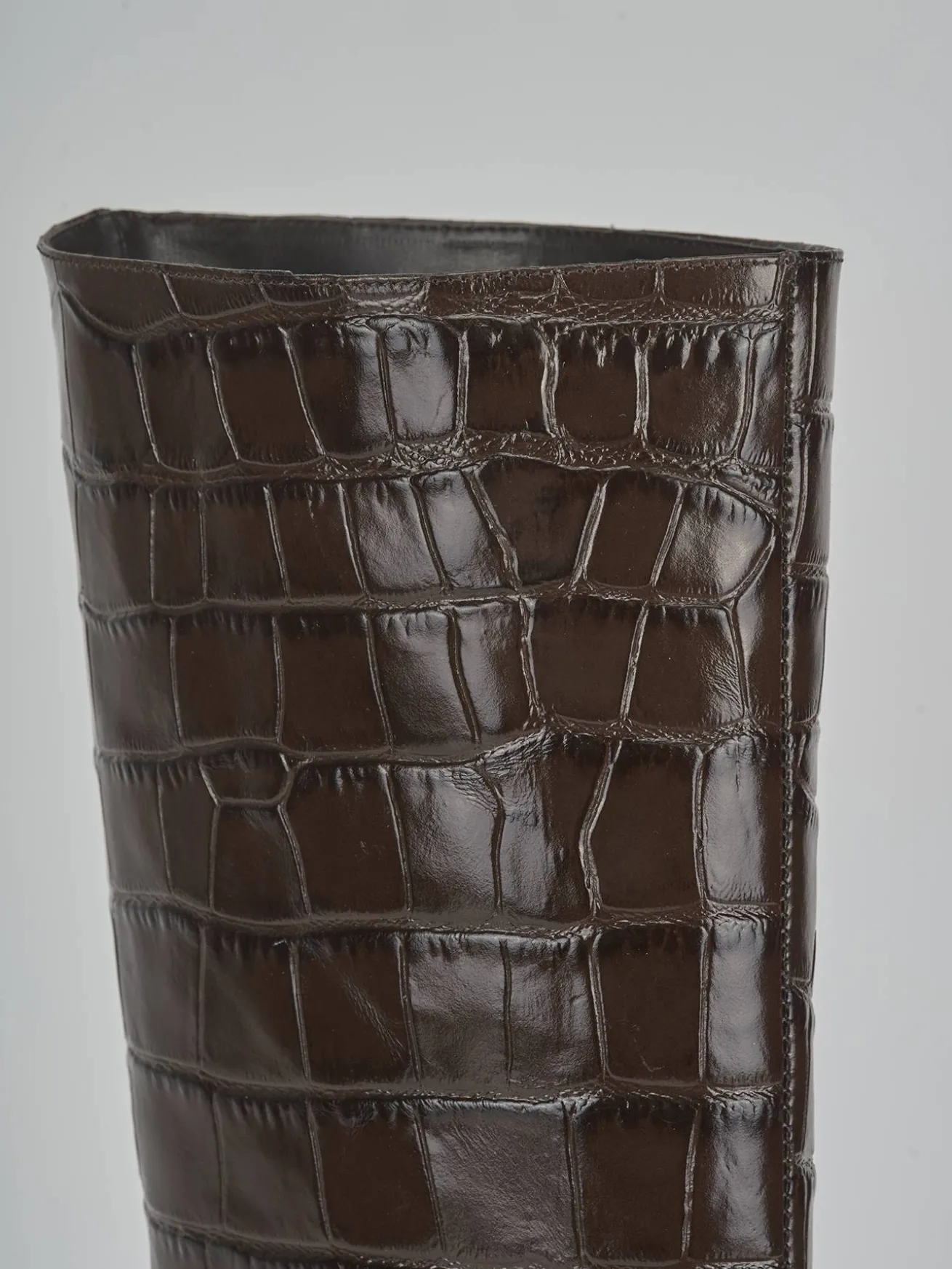 Stivali tacco 7cm cocco testa