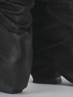 Stivali tacco 7cm pelle nero