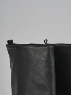 Stivali tacco 7cm pelle nero