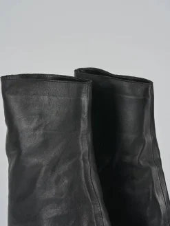 Stivali tacco 7cm pelle nero