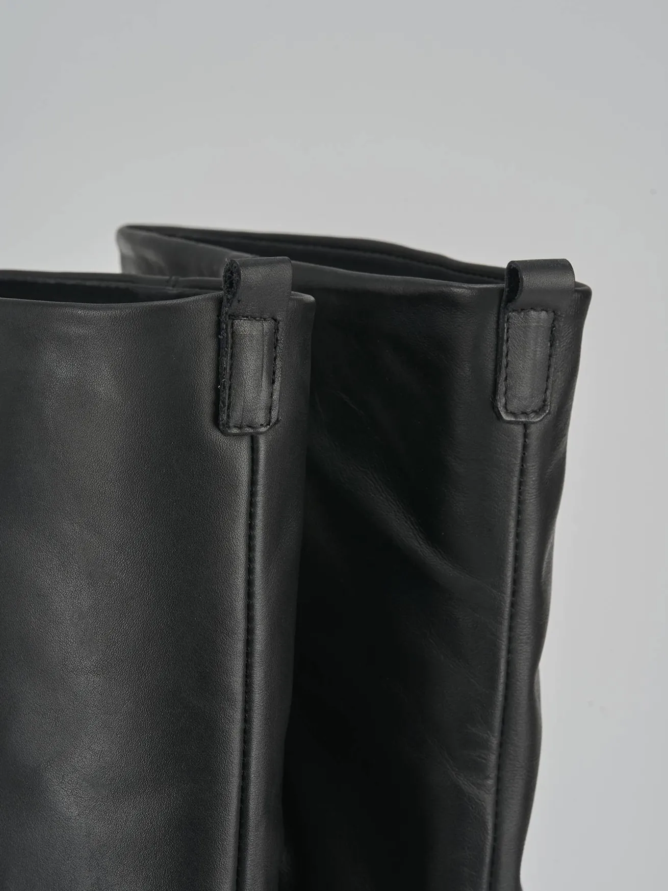 Stivali tacco 3cm pelle nero