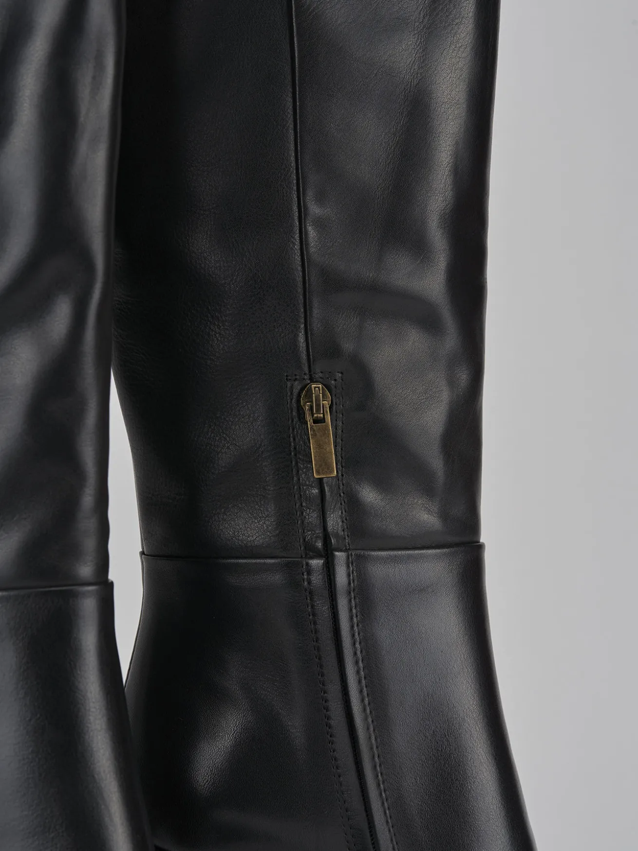 Stivali tacco 9cm pelle nero