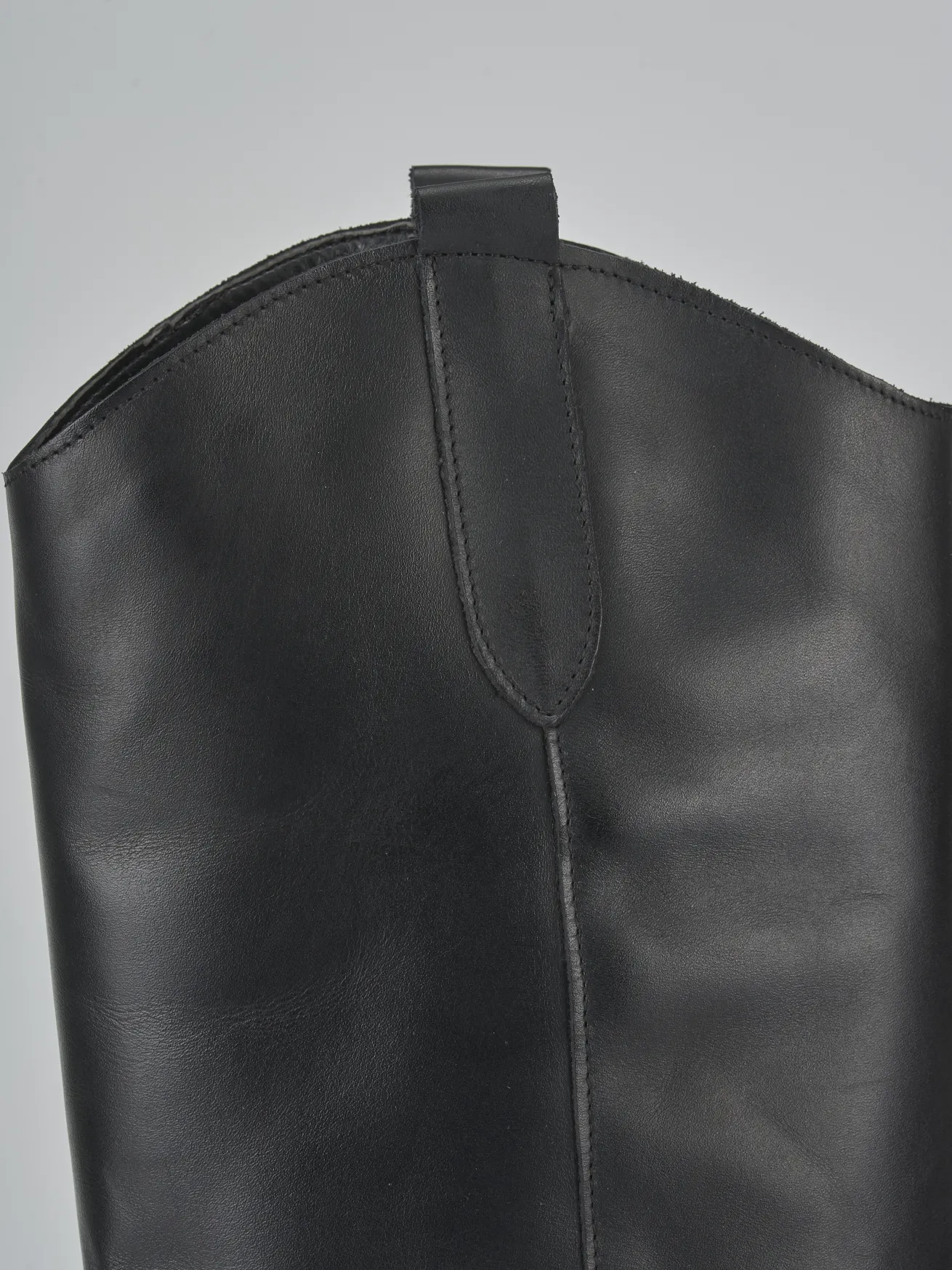 Stivali tacco 7cm pelle nero