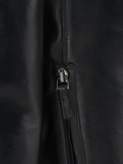 Stivali tacco 2cm pelle nero