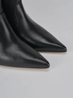 Stivali tacco 5cm pelle nero