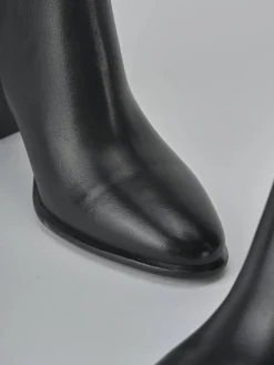 Stivali tacco 9cm pelle nero