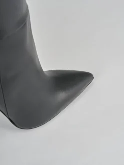 Stivali tacco 10cm pelle nero