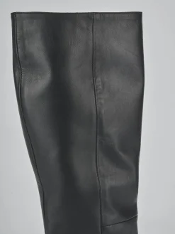 Stivali tacco 7cm pelle nero