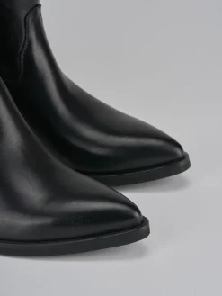 Stivali tacco 4cm pelle nero