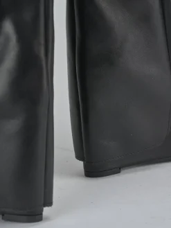 Stivali tacco 9cm pelle nero