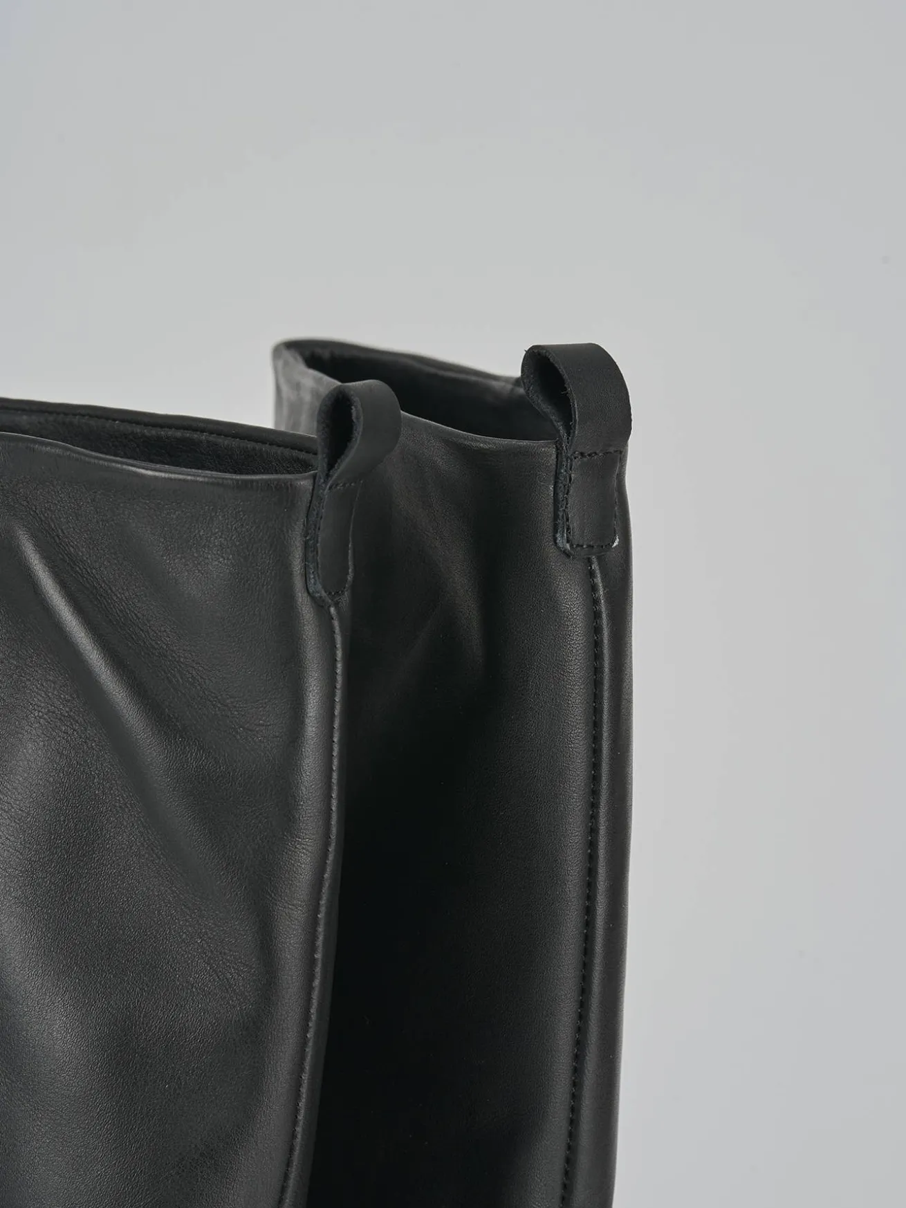 Stivali tacco 3cm pelle nero