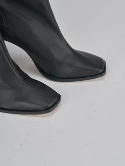 Stivali tacco 9cm pelle nero