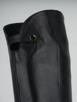 Stivali tacco 8cm pelle nero