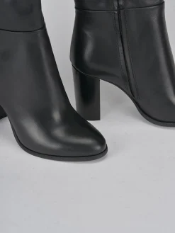 Stivali tacco 8cm pelle nero