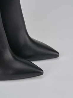 Stivali tacco 11cm pelle nero