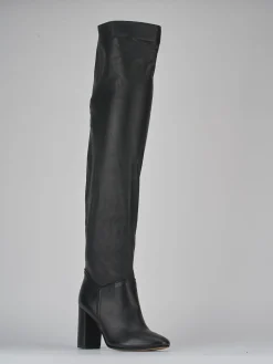 Stivali tacco 8cm pelle nero