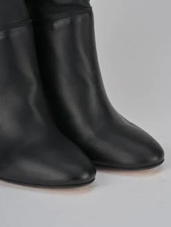 Stivali tacco 8cm pelle nero