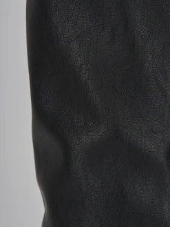 Stivali tacco 2cm pelle nero