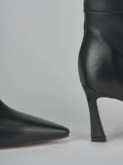 Stivali tacco 8cm pelle nero