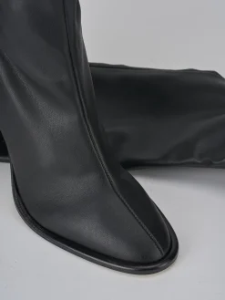 Stivali tacco 8cm pelle nero