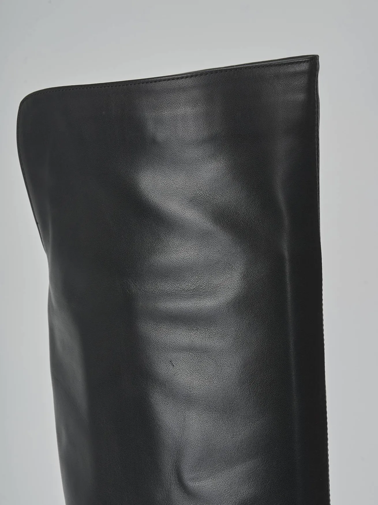 Stivali tacco 7cm pelle nero