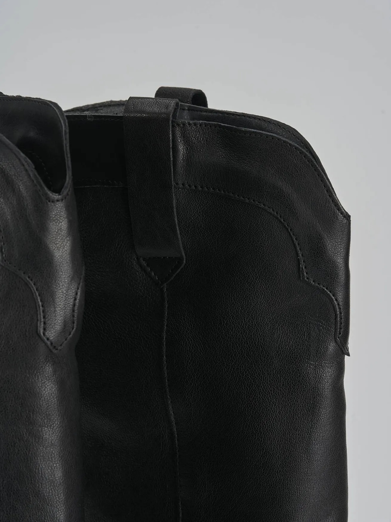 Stivali tacco 7cm pelle nero