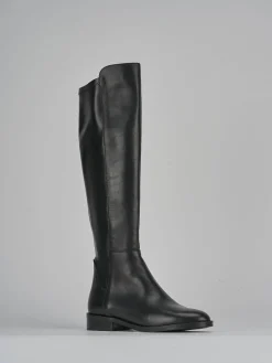 Stivali tacco 2cm pelle nero