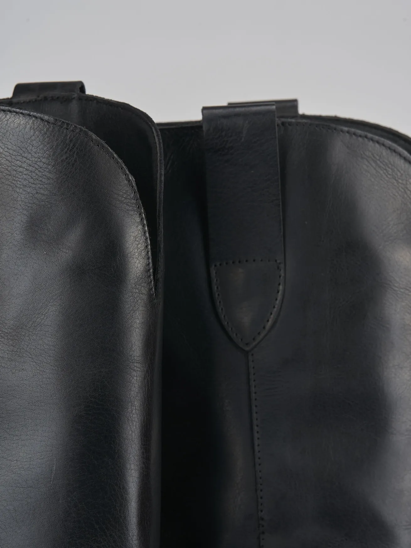 Stivali tacco 4cm pelle nero