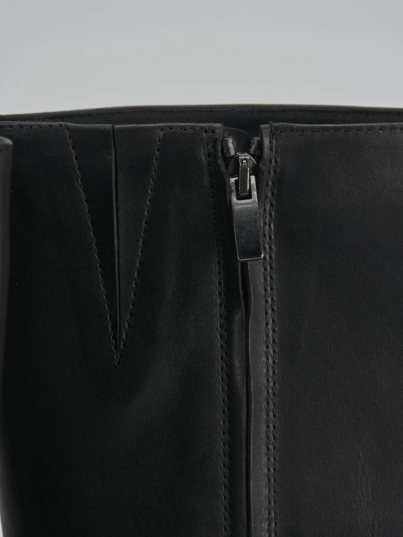 Stivali tacco 5cm pelle nero