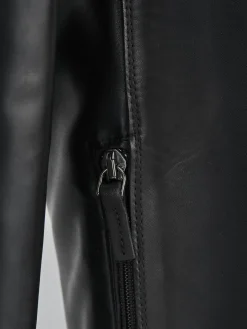 Stivali tacco 4cm pelle nero