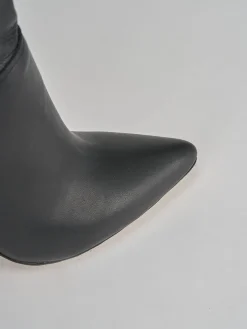 Stivali tacco 9cm pelle nero