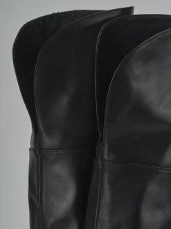 Stivali tacco 8cm pelle nero