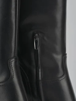 Stivali tacco 8cm pelle nero