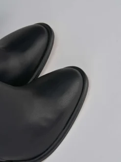 Stivali tacco 9cm pelle nero