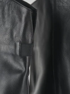 Stivali tacco 2cm pelle nero