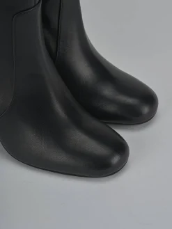 Stivali tacco 8cm pelle nero