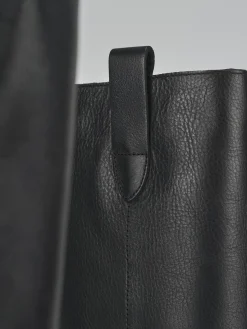 Stivali tacco 2cm pelle nero