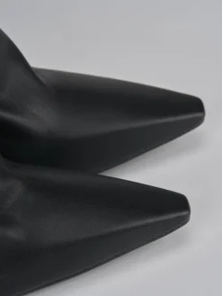 Stivali tacco 9cm pelle nero