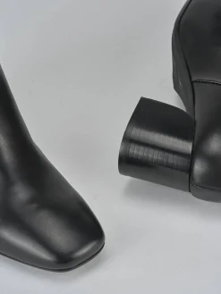 Stivali tacco 6cm pelle nero