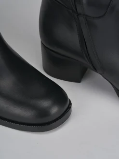 Stivali tacco 4cm pelle nero