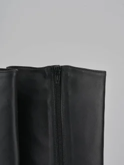 Stivali tacco 6cm pelle nero