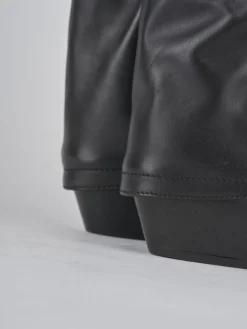 Stivali tacco 4cm pelle nero