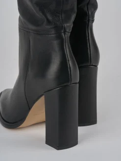 Stivali tacco 9cm pelle nero