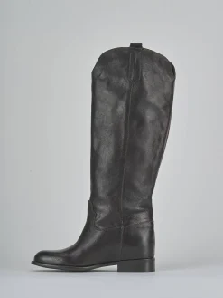 Stivali tacco 2cm pelle testa