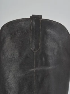 Stivali tacco 2cm pelle testa