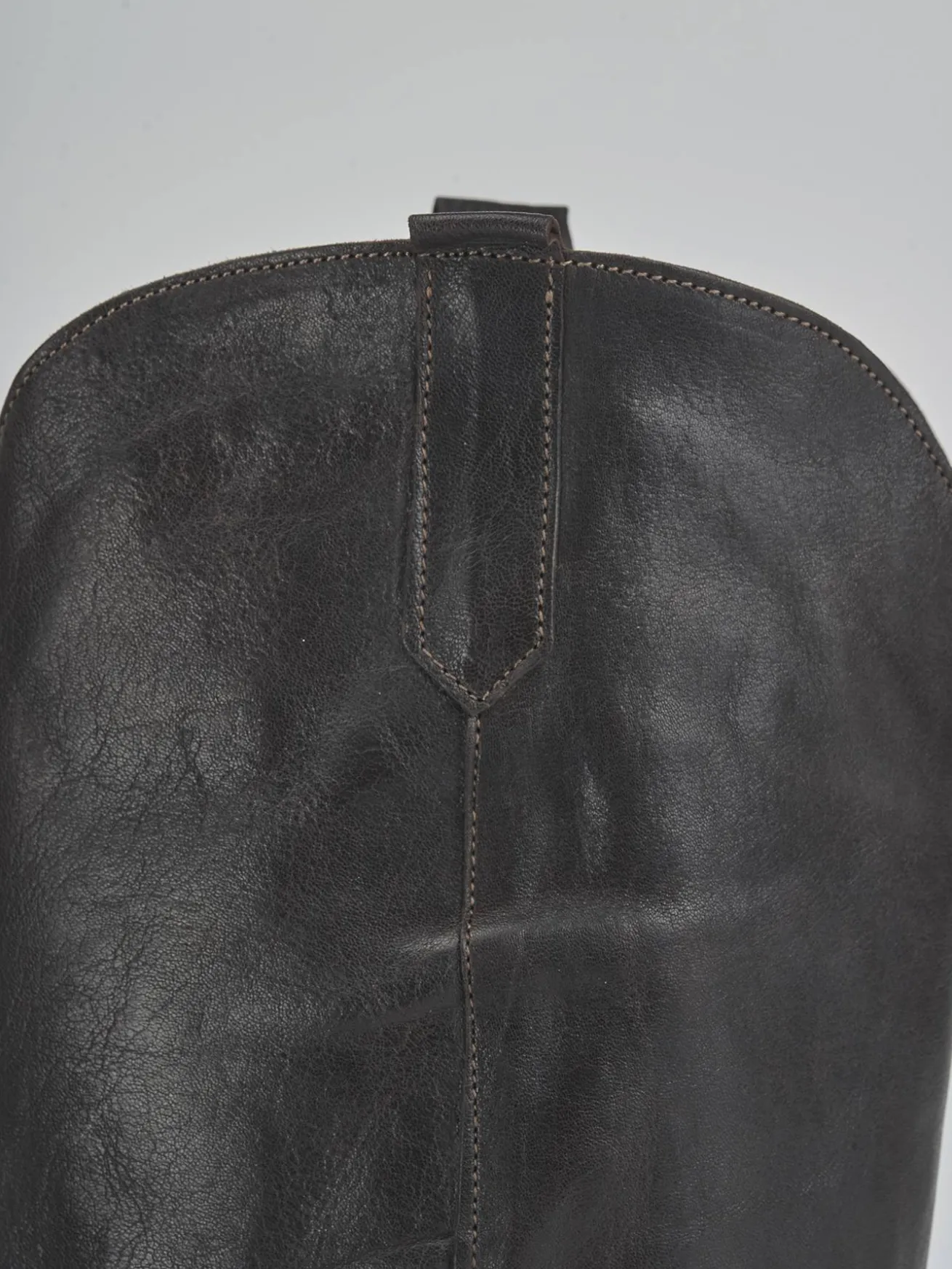 Stivali tacco 2cm pelle testa