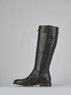 Stivali tacco 2cm pelle testa